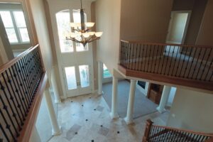 Beautiful view from of foyer and front windows.