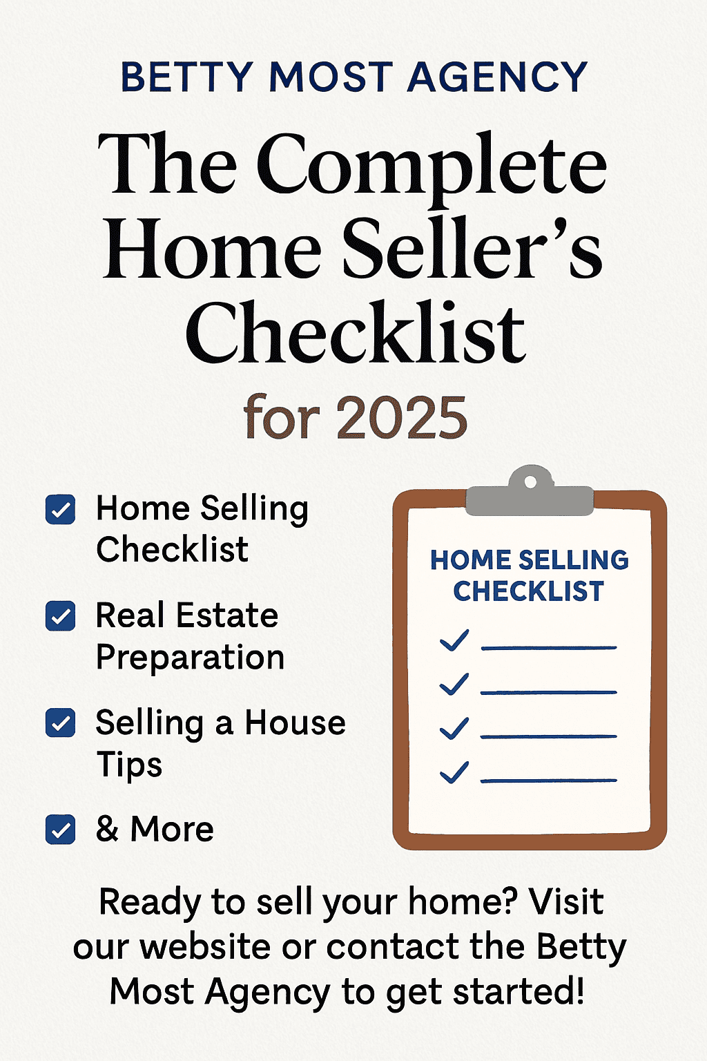 Betty Most Agency Home Sellers Checklist